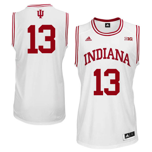 Men Indiana Hoosiers #13 Juwan Morgan College Basketball Jerseys Sale-White